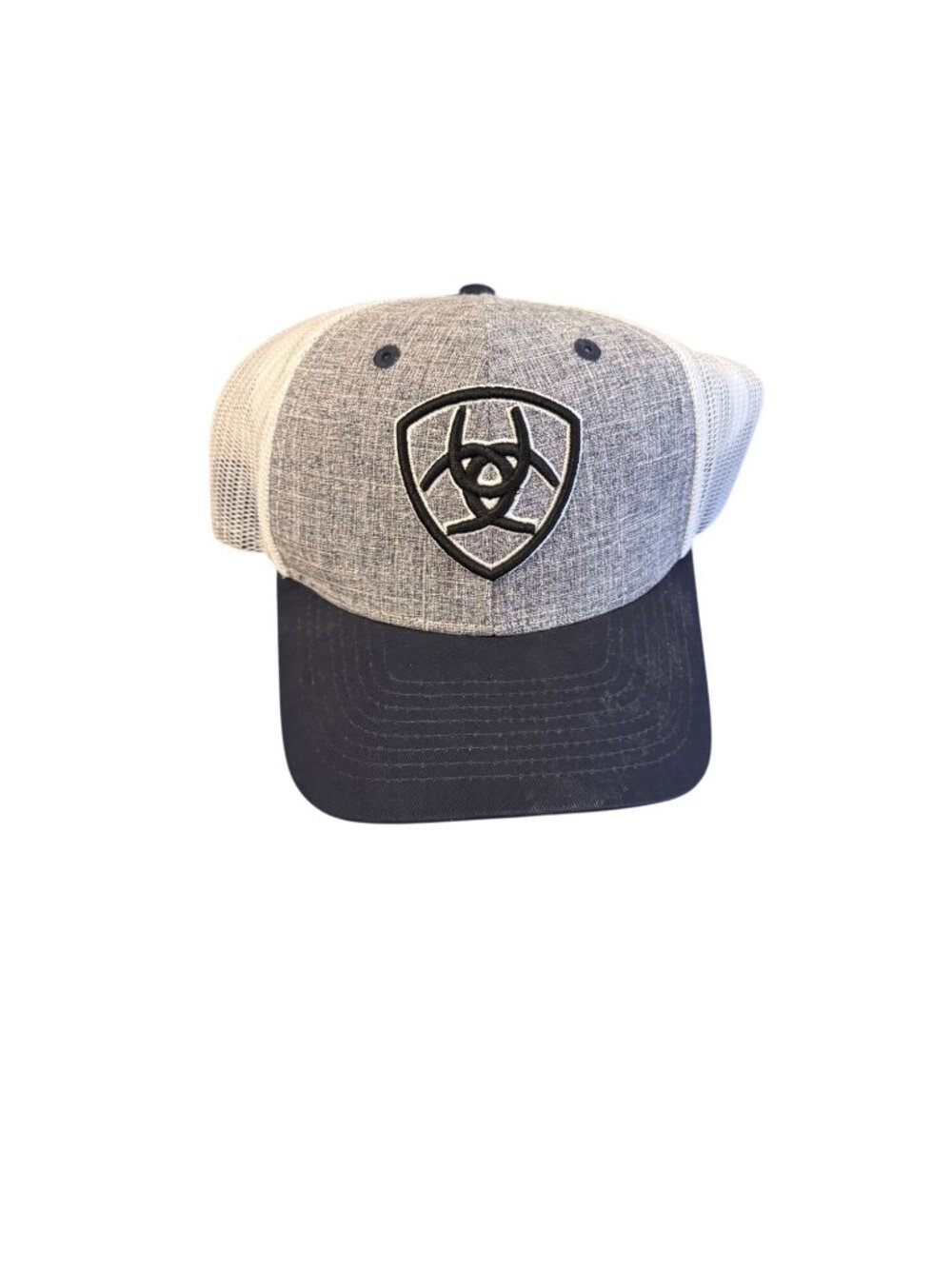 Ariat gray and navy hat